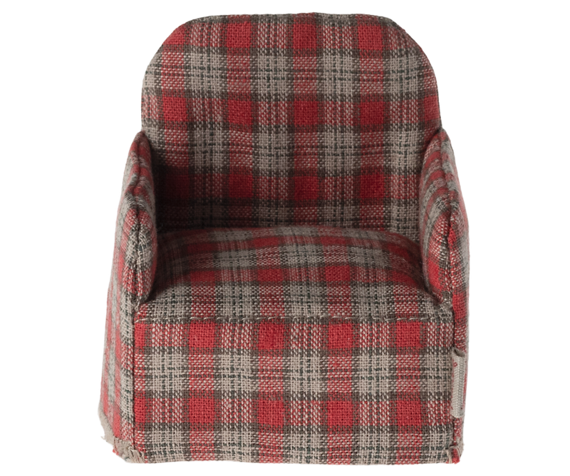 Mouse Chair in Red Checker from Maileg