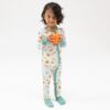 Pumpkin Spice Latte Bamboo Viscose Zipper Romper from Angel Dear