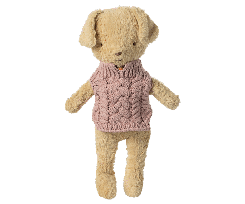 Puppy Supply Sweater in Dark Rose from Maileg