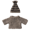Maileg Knitted Sweater and Hat for Big Brother Mouse