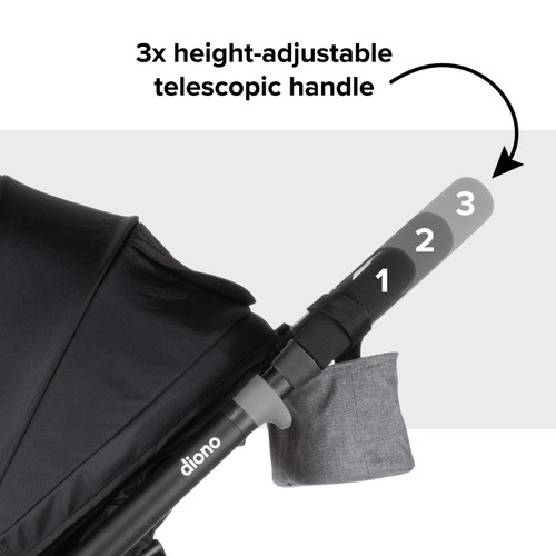 Diono Quantum 4 3-in-1 Travel System With LiteClik 30 R SafePlus Infant Car Seat