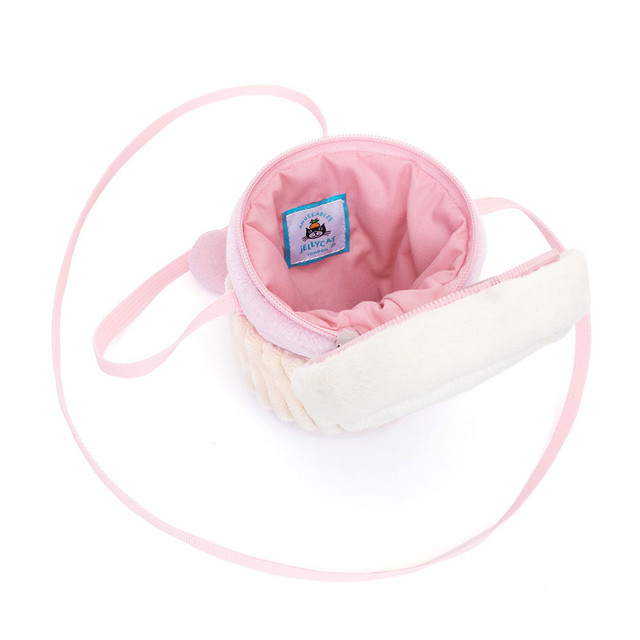 Amuseables Coffee-to-Go Pink Bag made by Jellycat