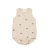 Pima Cotton Noah Playsuit in Henry Hedgehog Birch 