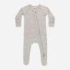Bamboo Zip Footie In Snowmen from Quincy Mae