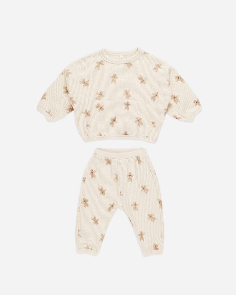 Waffle Slouch Set In Gingerbread from Quincy Mae