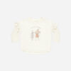 Ruffle Long Sleeve Tee in Mouse from Rylee + Cru
