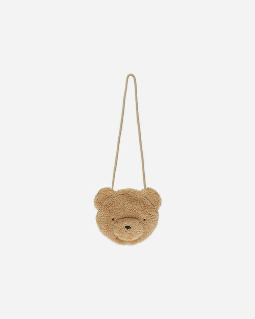 Bear Purse in Gold from Rylee + Cru