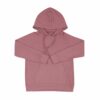 Women's Ribbed Hoodie in Dusty Rose