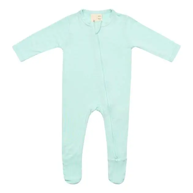 Kyte Baby Zippered Footie in Sea Mist