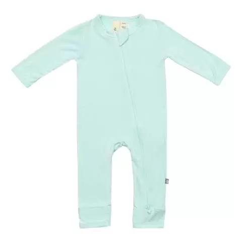 Kyte Baby Zippered Romper in Sea Mist