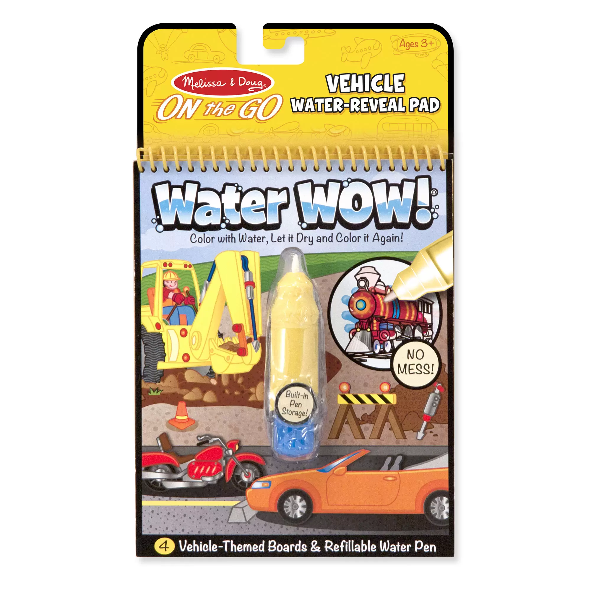Melissa & Doug Water Wow! - Vehicles On the Go Travel Activity