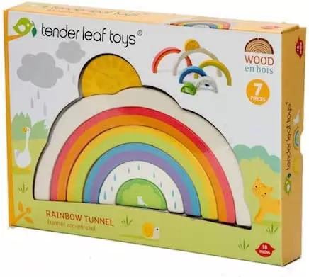Rainbow toy by tender leaf toys packaging