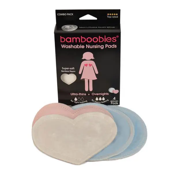 Bamboobies Bamboo Reusable Nursing Pads Starter Combo Pack