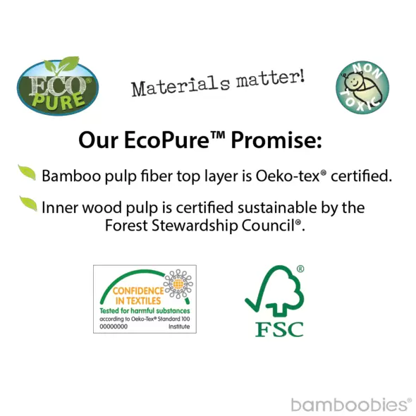 Bamboobies Ecopure Disposable Bamboo Nursing Pads 60 CT