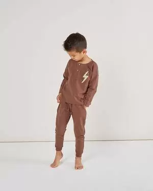 Rylee & Cru James Sweatpants in Wine