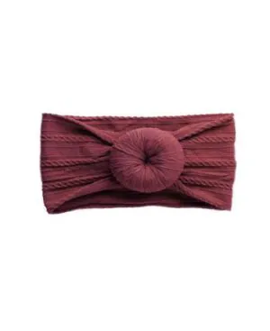 Emerson and Friends Burgundy Bun Baby Headband