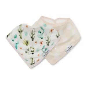 Loulou Lollipop Cactus Floral Bandana Bib Set