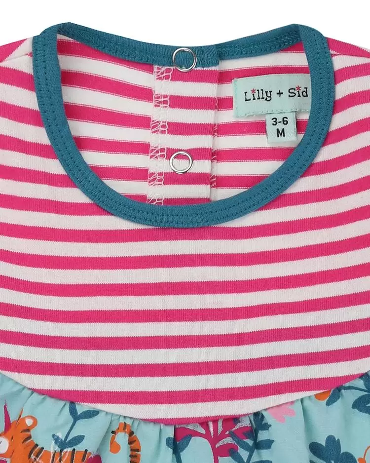Safari Fabric Mix Dress by Lilly + Sid - FINAL SALE