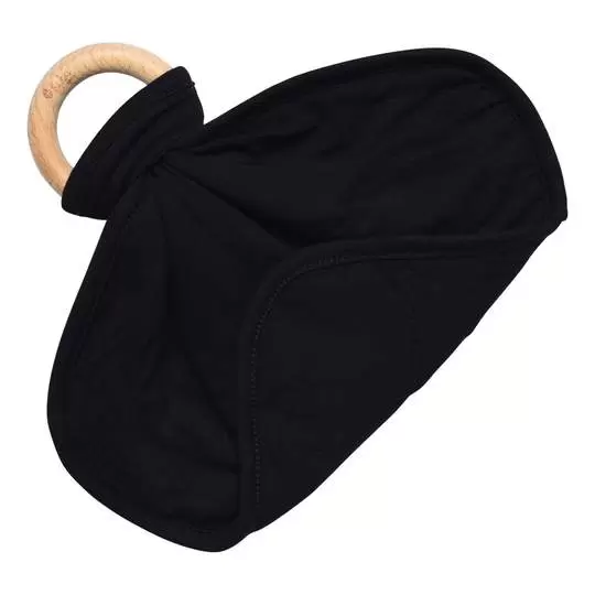 Kyte BABY Midnight Lovey with Removable Wooden Teething Ring