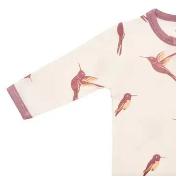 Kyte BABY Zippered Footie in Hummingbird