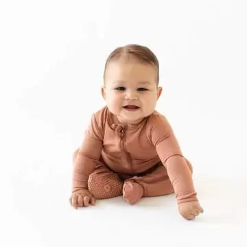 Kyte BABY Zippered Footie in Spice