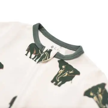 Kyte BABY Zippered Romper in Elephant