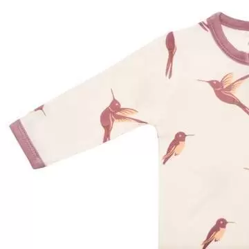 Kyte BABY Zippered Romper in Hummingbird
