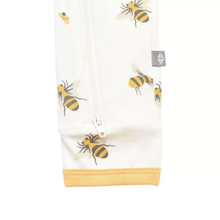 Bee print Kyte Baby Zipper Romper