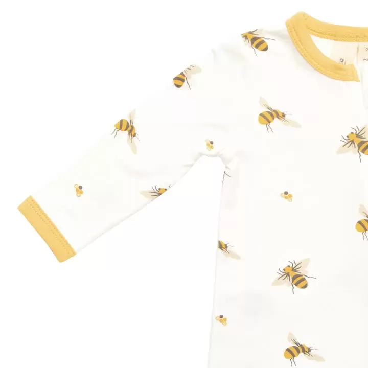 Kyte Baby Zippered Romper in Buzz