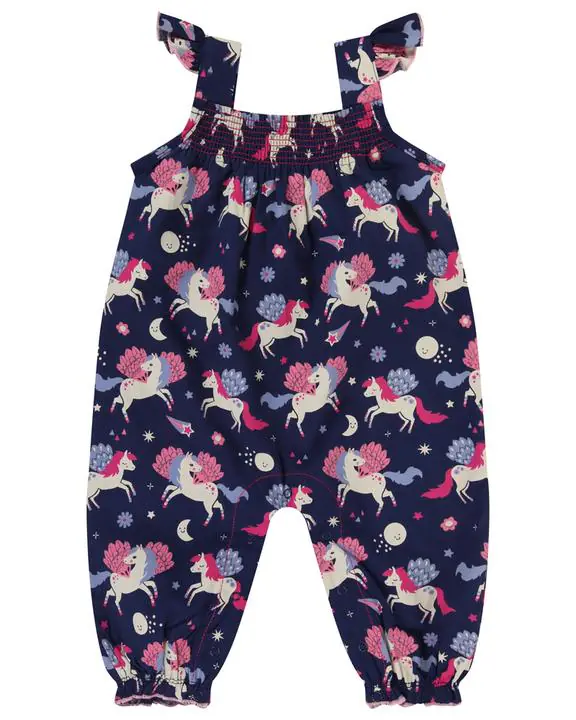 Pegasus Woven Dungaree by Lilly + Sid