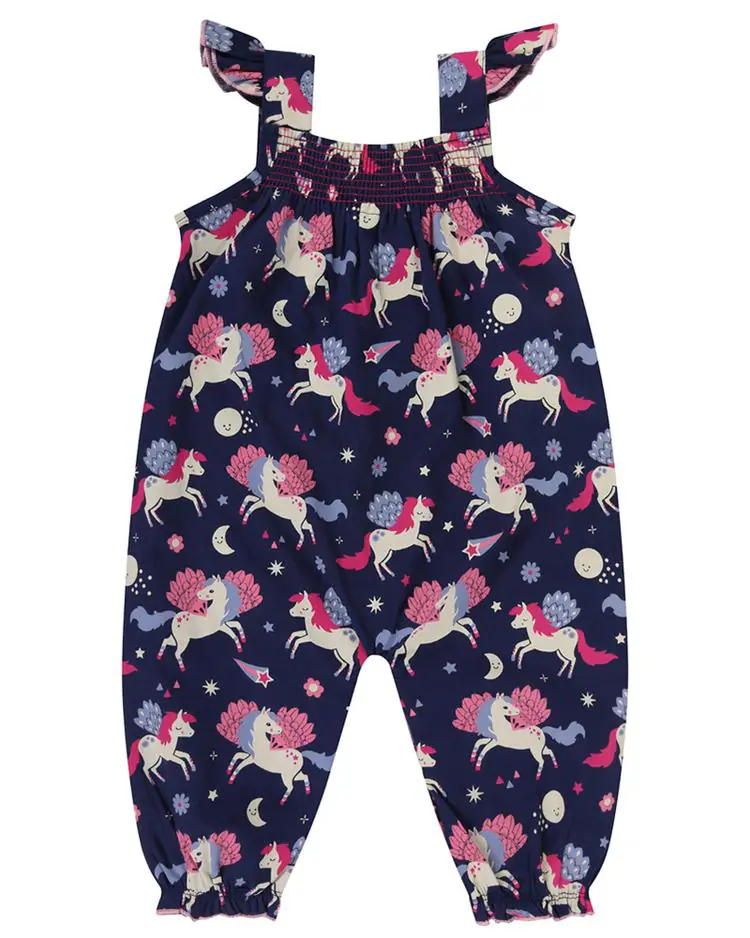 Pegasus Woven Dungaree by Lilly + Sid