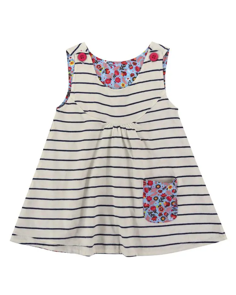 Reversible Pini -Stripe/Ditsy by Lilly + Sid - FINAL SALE