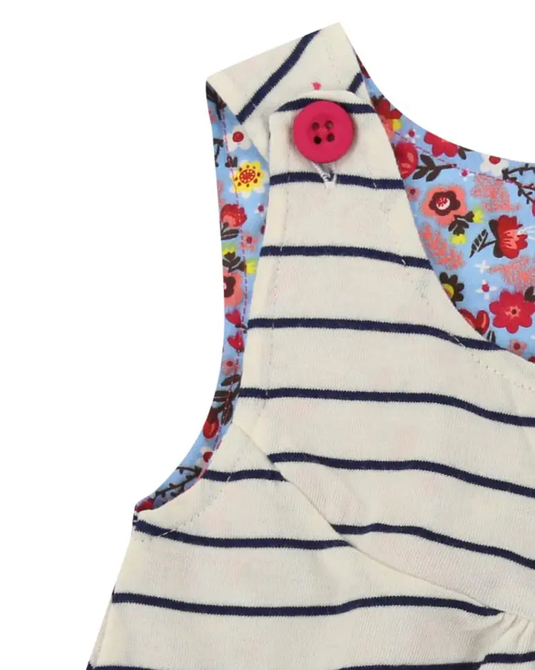 Reversible Pini -Stripe/Ditsy by Lilly + Sid - FINAL SALE