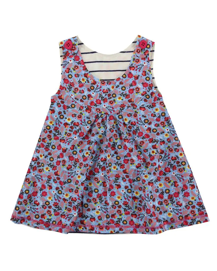 Reversible Pini -Stripe/Ditsy by Lilly + Sid - FINAL SALE
