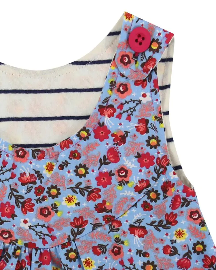 Reversible Pini -Stripe/Ditsy by Lilly + Sid - FINAL SALE