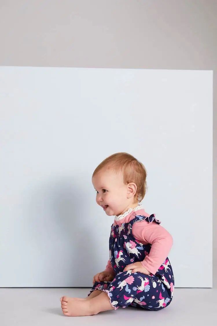 Pegasus Woven Dungaree by Lilly + Sid