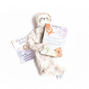 Slumberkins Sloth Lovey Snuggler and Book Bundle