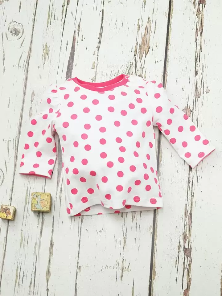 White and Pink Spot Top from Blade & Rose - FINAL SALE