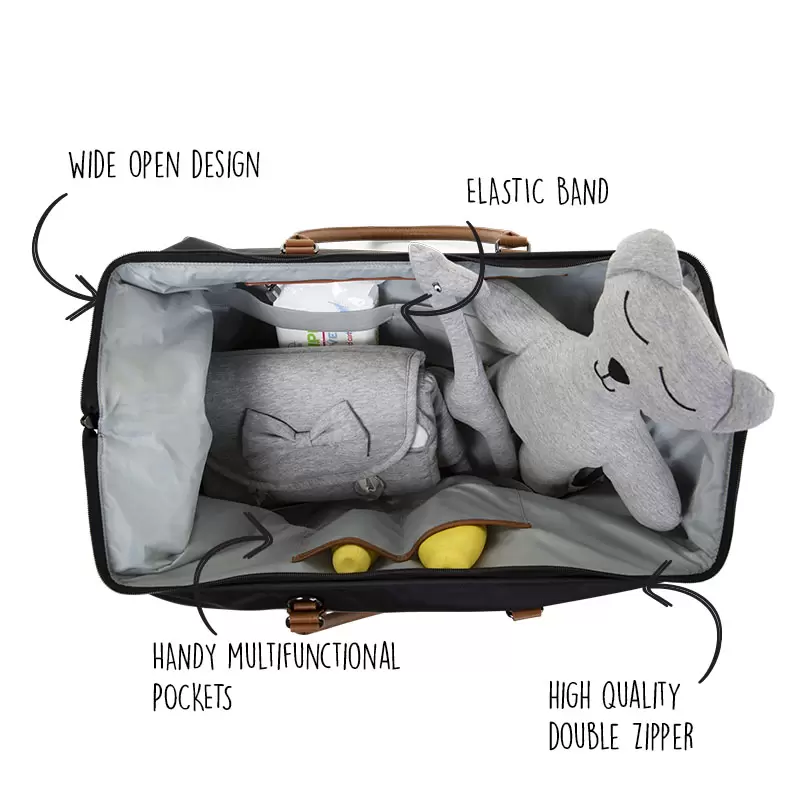 Childhome Mommy Bag Print Weekend Style Diaper Bag 2