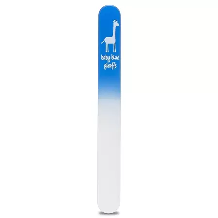 baby blue giraffe baby nail file in blue