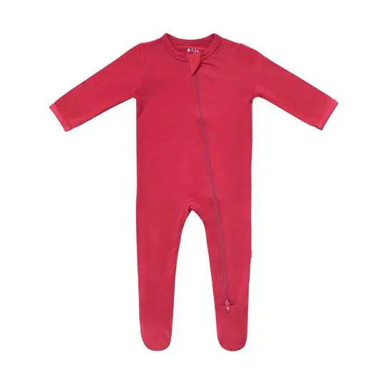 Kyte BABY Zippered Footie in Ruby