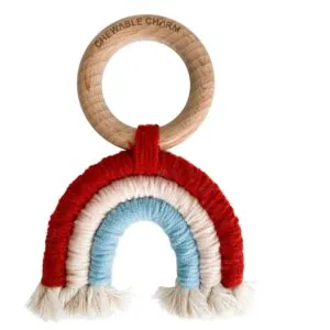Chewable Charm Rainbow Macrame Teether - FINAL SALE