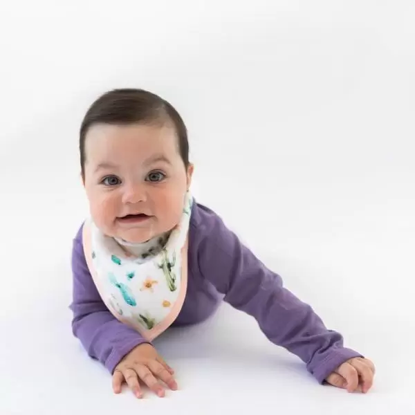 Loulou Lollipop Cactus Floral Bandana Bib Set