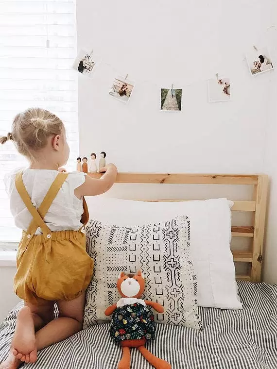 Goose Grease Organic Non-Toxic Wooden Peg Dolls Family Set