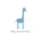 Baby Blue Giraffe