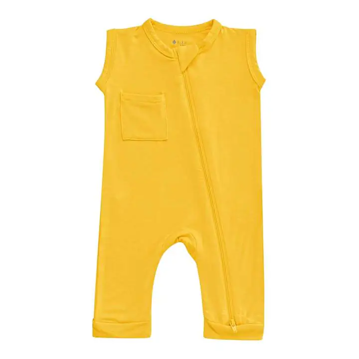 Kyte BABY Zippered Sleeveless Romper in Pineapple
