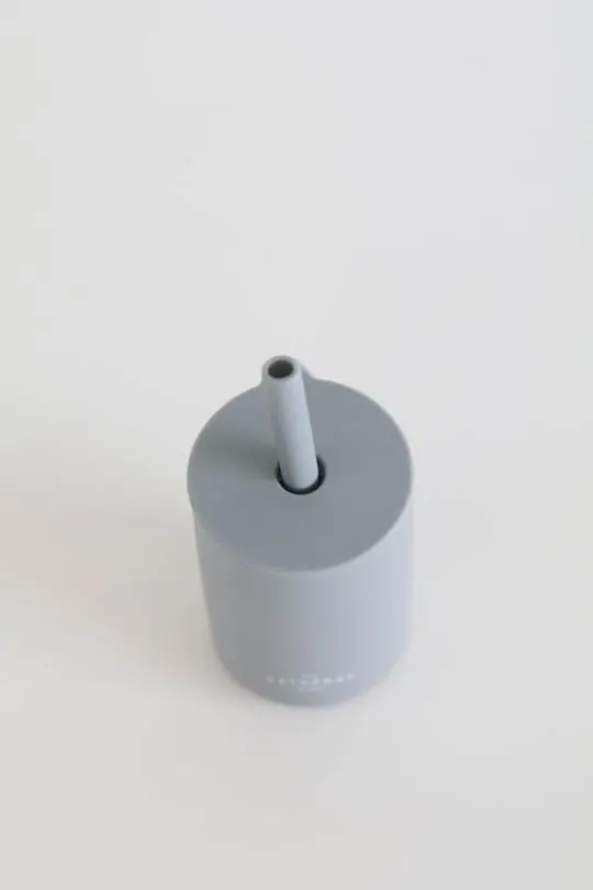 The Saturday Baby Silicone Straw Cup in Sky