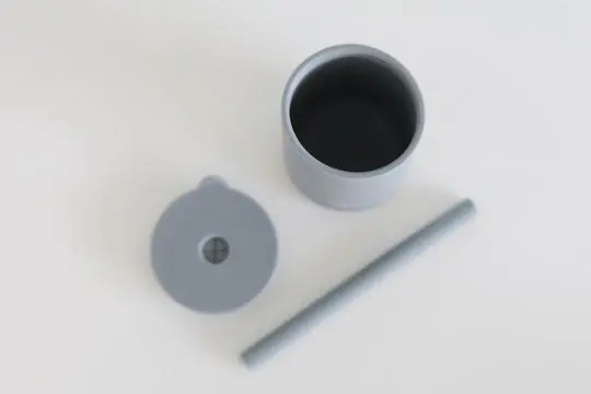 The Saturday Baby Silicone Straw Cup in Sky