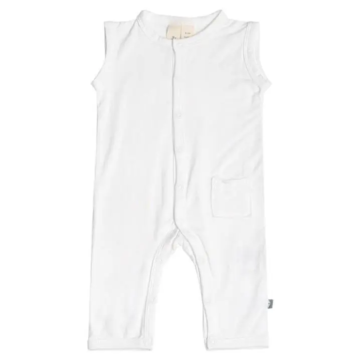 Kyte BABY Sleeveless Romper in Cloud