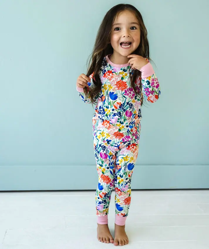 Little Sleepies Summer Garden Bamboo Viscose Two-Piece Pajama Set
